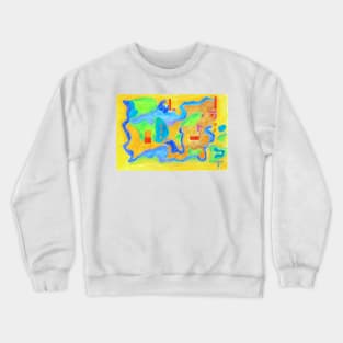 colorful abstract Crewneck Sweatshirt